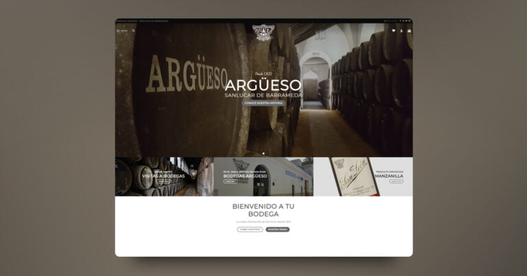 Desarrollo web y tienda Online Bodegas Argüeso - Creaktiva