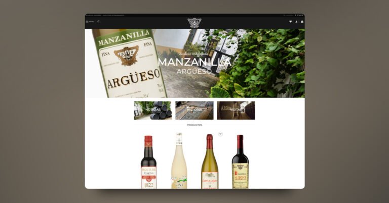 Desarrollo web y tienda Online Bodegas Argüeso - Creaktiva