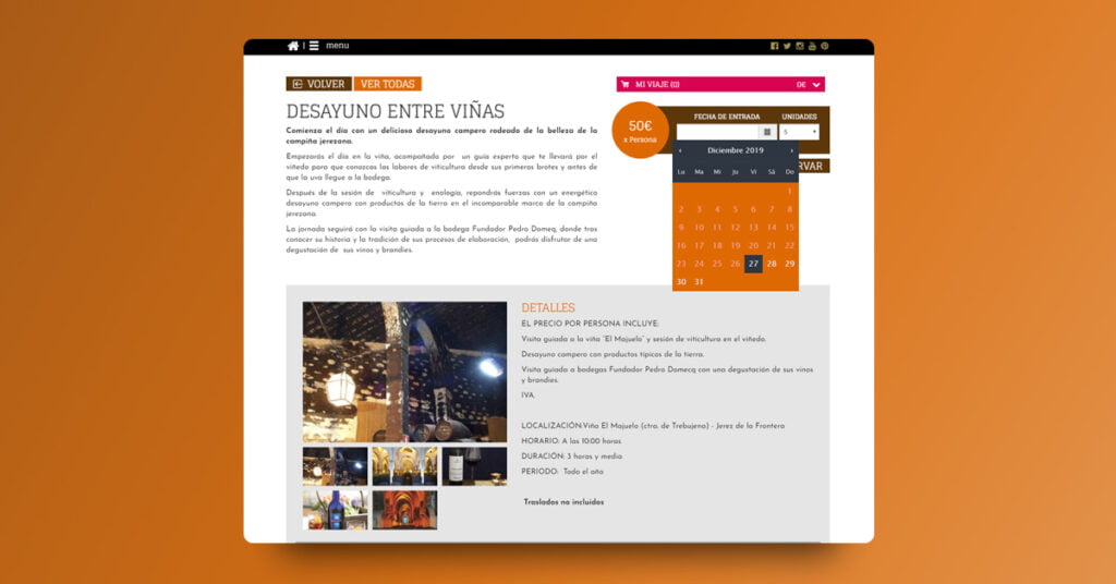 Portal para La Ruta del Vino y el Brandy de Jerez - Creaktiva