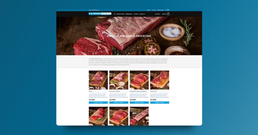 Tienda Online D.A. Tripodi Import S.L. - Creaktiva