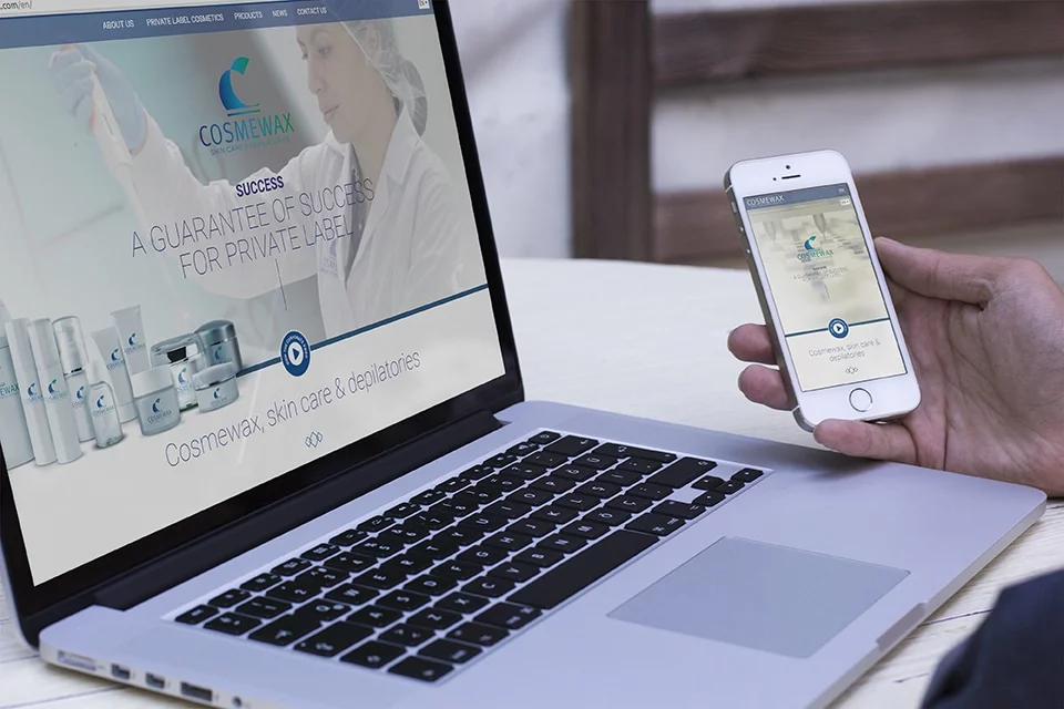 Desarrollo web a medida Cosmewax | Creaktiva