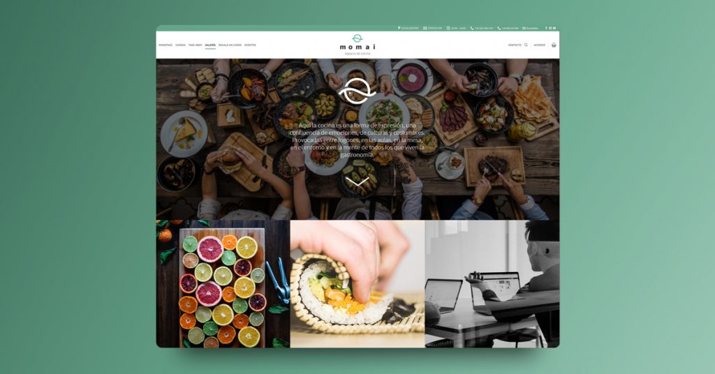Diseño de Tienda Online Espacio Momai - Creaktiva