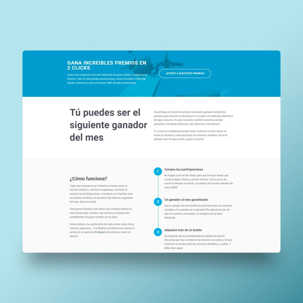 Desarrollo web Escooti.es