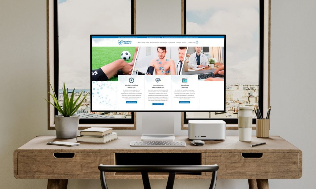 Desarrollo web y tienda online Asistencia Médica 21 - Creaktiva