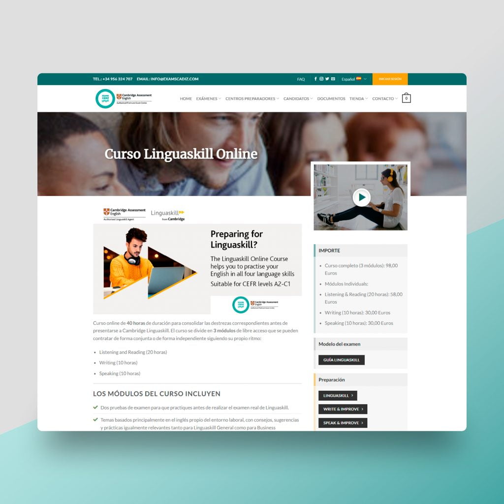 Desarrollo Web Exams Cádiz - Creaktiva