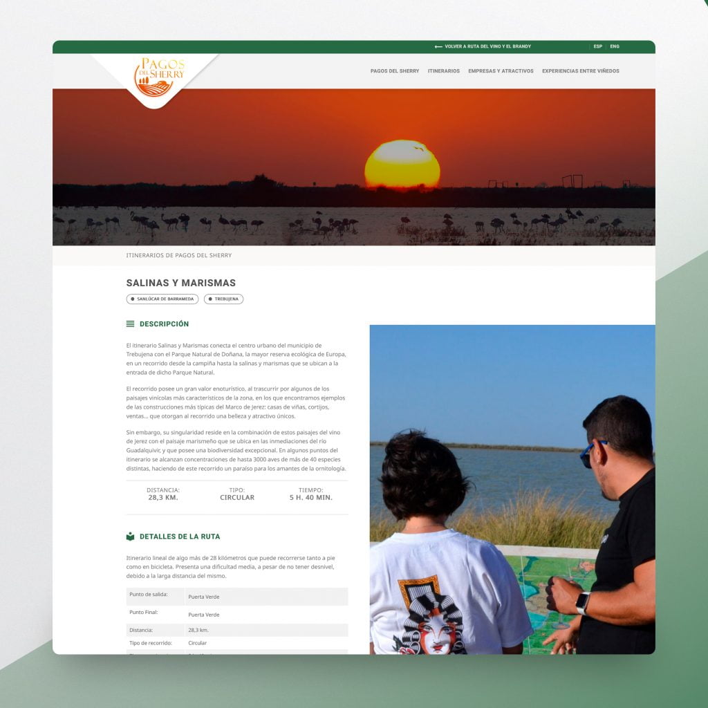 Desarrollo Web Los Pagos del Sherry - Creaktiva