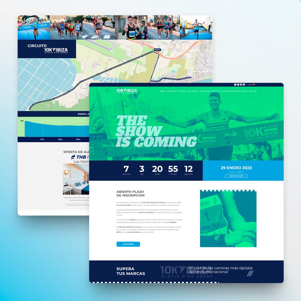 Desarrollo web 10K Ibiza-Platja d’en Bossa - Creaktiva