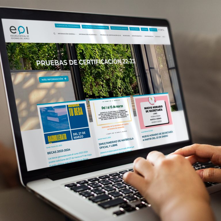 Desarrollo web Escuela Oficial de Idiomas de Jerez - Creaktiva