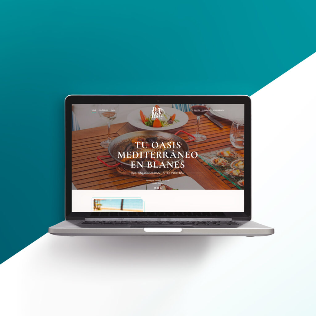 Diseño web en Barcelona, Baluma Restaurant & Lounge Bar - Creaktiva
