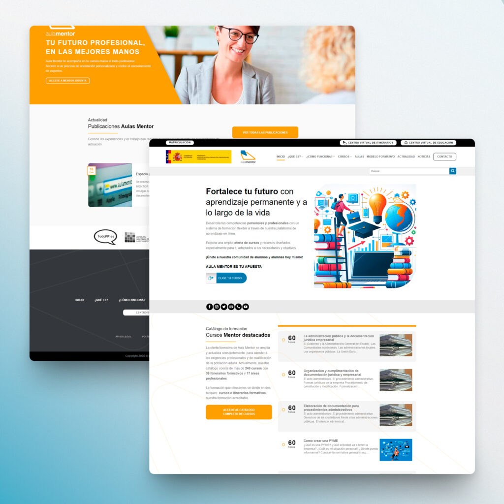 Diseño web Madrid - Aula Mentor - Creaktiva