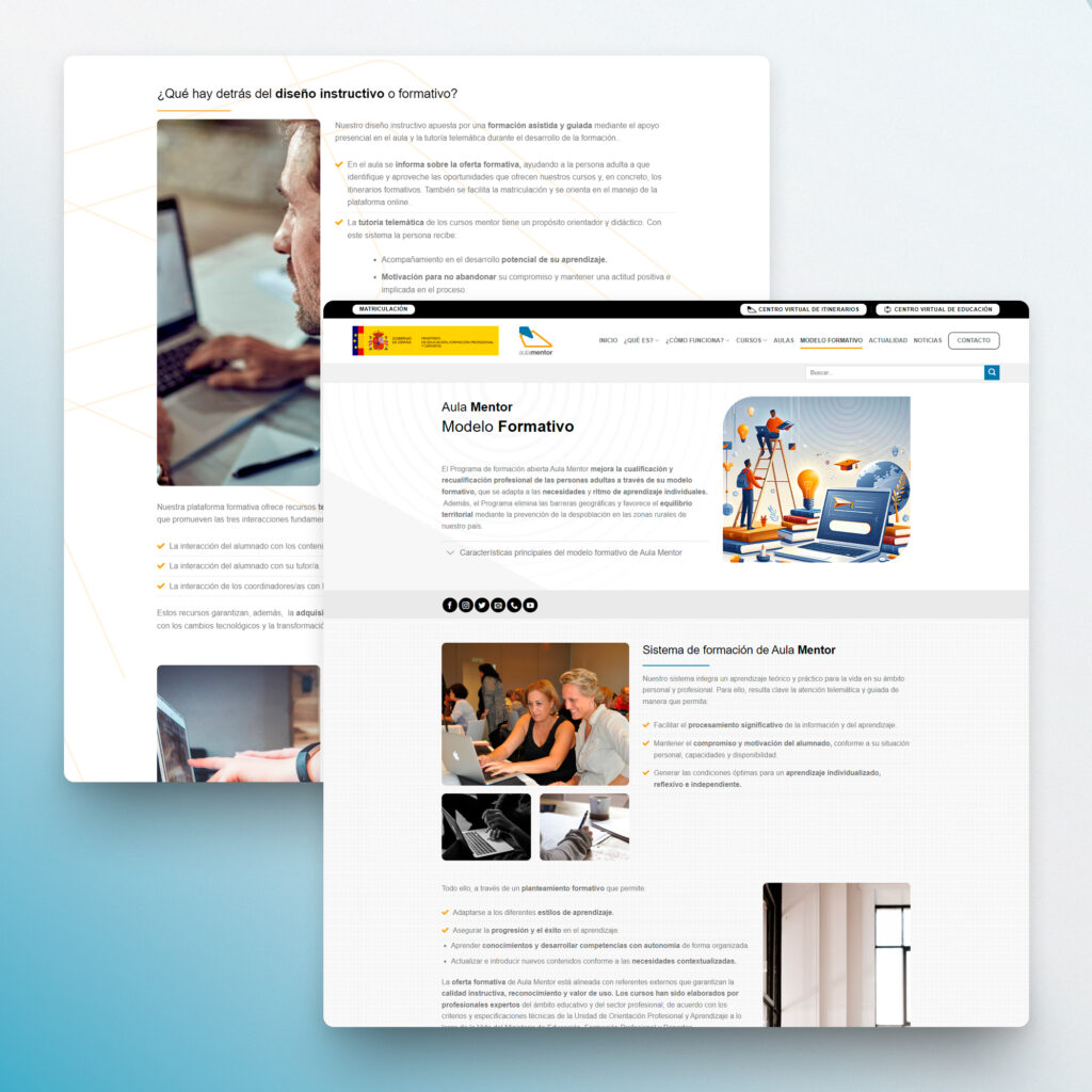 Diseño web Madrid - Aula Mentor - Creaktiva
