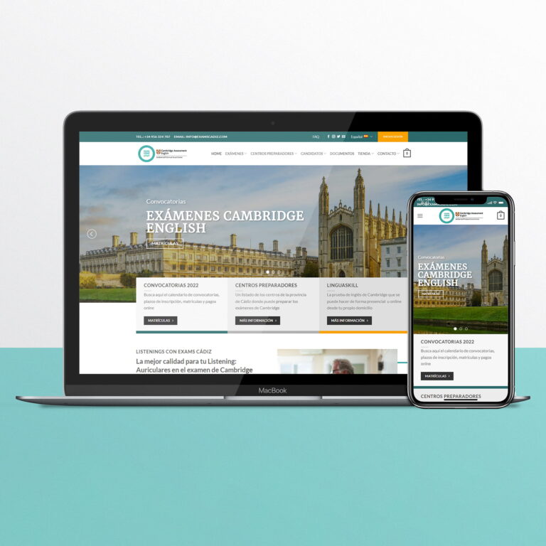 Diseño Web Exams Cádiz - Creaktiva