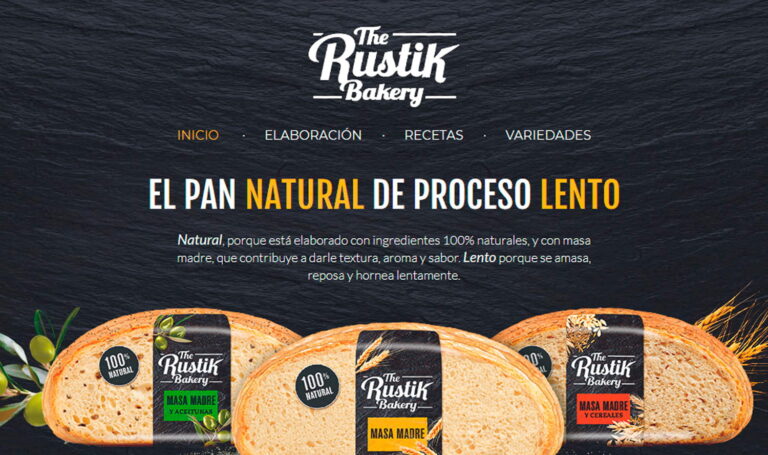 Diseño web The Rustik Backery - Creaktiva