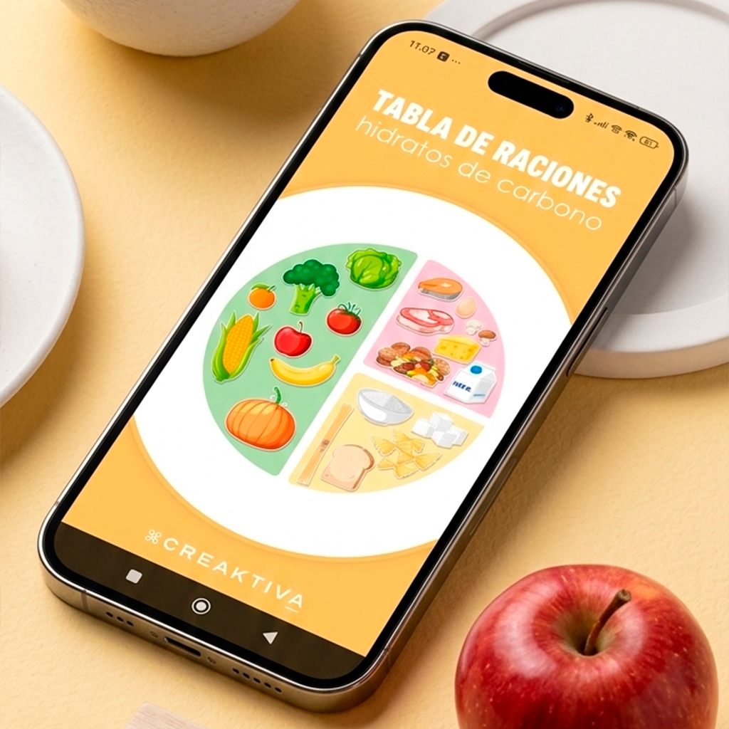 App móvil - Raciones HC – Gestión Nutricional Inteligente para Diabetes - Creaktiva
