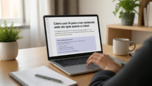 Cómo usar IA para crear contenido web sin que suene a robot | Creaktiva