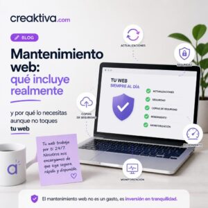Mantenimiento web qué incluye realmente y por qué lo necesitas aunque no toques tu web