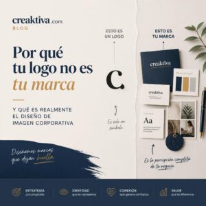 Por qué tu logo no es tu marca (y qué es realmente el diseño de imagen corporativa)