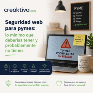 Seguridad web para pymes lo mínimo que deberías tener y probablemente no tienes